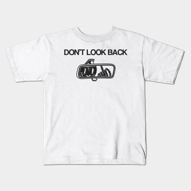 DON'T LOOK BACK Kids T-Shirt by Vixie Hattori